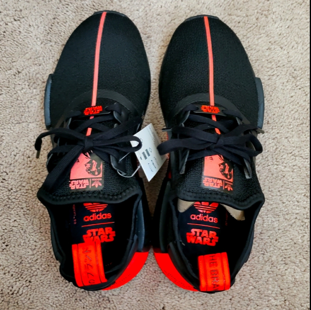 Adidas NMD R1 Star Wars Darth Vader Athletic Shoes - Picture 3 of 12